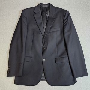 Lauren Ralph Lauren Mens Wool 2-Button Blazer Size 40R Black